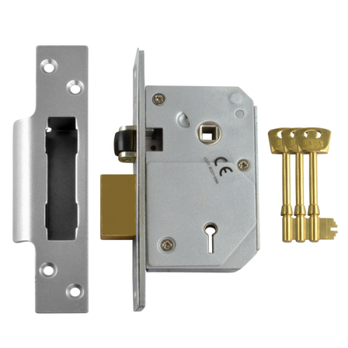 UNION 3K74E 5 LEVER BRITISH STANDARD RATED MORTICE SASHLOCK